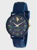 U.S. Polo Assn. Kwartshorloge donkerblauw/groen