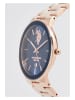 U.S. Polo Assn. Kwartshorloge roségoudkleurig/donkerblauw