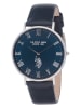 U.S. Polo Assn. Kwartshorloge donkerblauw/zilverkleurig