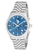 U.S. Polo Assn. Chronograf w kolorze srebrno-niebieskim