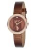 U.S. Polo Assn. Kwartshorloge bruin/roségoudkleurig