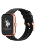 U.S. Polo Assn. Smartwatch in Schwarz/ Roségold