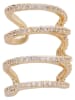 U.S. Polo Assn. Vergold. Earcuff mit Kristallen