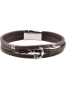 U.S. Polo Assn. Leren armband donkerbruin