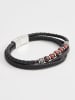 U.S. Polo Assn. Leder-Armband mit Schmuckelementen