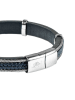 U.S. Polo Assn. Leder-Armband in Dunkelblau
