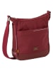 Camel Active Umhängetasche "City" in Dunkelrot - (B)22 x (H)23 x (T)8 cm