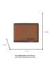 Camel Active Leder-Geldbörse "Dallas" in Cognac - (B)11 x (H)8,7 x (T)1,5 cm