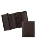 Camel Active Leder-Geldbörse "Thai" in Dunkelbraun - (B)9,5 x (H)12,5 x (T)2 cm