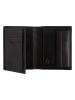 Camel Active Leder-Geldbörse "Tokyo" in Schwarz - (B)10 x (H)12,5 x (T)2 cm