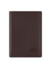 Camel Active Skórzane etui "Atlanta" w kolorze ciemnobrązowym na karty - 9,5 x 13 x 2,5 cm