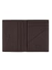 Camel Active Skórzane etui "Atlanta" w kolorze ciemnobrązowym na karty - 9,5 x 13 x 2,5 cm
