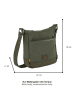 Camel Active Umhängetasche "City" in Dunkelgrün - (B)22 x (H)25 x (T)8 cm