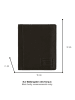Camel Active Leder-Geldbörse "Dust" in Schwarz - (B)10 x (H)12 x (T)2 cm