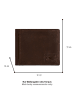 Camel Active Leren portemonnee "Dust" donkerbruin - (B)12 x (H)10 x (D)1,5 cm