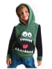 Denokids Hoodie "Toothy" groen/zwart