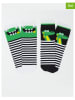 Denokids 2-delige set: sokken zwart/groen/wit
