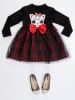 Denokids Kleid "Red Ribbon" in Schwarz/ Rot