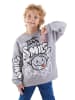 Denokids Bluza "Just Smile" w kolorze szarym