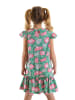Denokids Jurk "Pink Flowers" groen/roze
