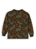 Denokids Sweatshirt kaki/oranje