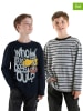 Denokids 2-delige set: longsleeves grijs/zwart