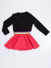 Denokids Jurk "Emoji" zwart/rood