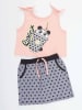 Denokids 2tlg. Outfit "Panda Milkshake" in Apricot/ Grau