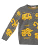 Denokids Sweter "Construction Tools" w kolorze antracytowym