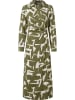 Heine Kleid in Oliv/ Weiß