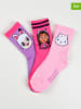 Gabby's Dollhouse 3er-Set: Socken "Gabby's Dollhouse" in Lila/ Pink/ Rosa