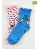 Lilo & Stitch 2er-Set: Socken "Lilo & Stitch" in Rosa/ Blau