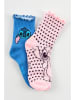 Lilo & Stitch 2er-Set: Socken "Lilo & Stitch" in Rosa/ Blau