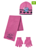 Lilo & Stitch 3tlg. Set: Mütze, Handschuhe & Schal "Lilo & Stitch" in Pink