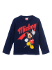 Disney Mickey Mouse Longsleeve "Mickey" in Dunkelblau/ Rot