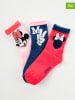 Disney Minnie Mouse 3er-Set: Socken "Minnie" in Rosa/ Blau/ Pink