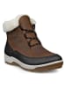 Ecco Leren winterboots "Trace Lite" lichtbruin/zwart
