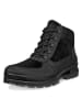 Ecco Leren boots "Rugged Track" zwart