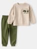 carter's 2-delige outfit kaki/beige