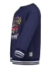 Salt and Pepper Sweatshirt "Fire truck" donkerblauw