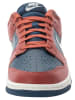 Nike Leder-Sneakers "Dunk Low" in Rot/ Dunkelblau