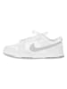 Nike Leder-Sneakers "Dunk Low Retro" in Grau/ Weiß