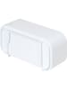 Tiger 2-in-1: wandplank en doucherek "2-Store" wit - (B)25 x (H)8 x (D)11 cm