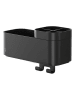 Tiger Duschkorb "2-Store" in Schwarz - (B)24,9 x (H)15,7 x (T)10,8 cm