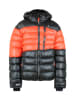 Peak Mountain Steppjacke in Schwarz/ Orange