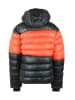 Peak Mountain Steppjacke in Schwarz/ Orange