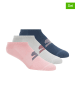 Skechers Skarpety (3 pary) w kolorze jasnoróżowo-biało-granatowym