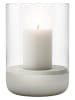 Blomus Windlicht ''Calma'' in Hellgrau - (H)22 x Ø 15 cm