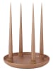 Blomus Kaarshouder "Vela" lichtbruin - (H)3 x Ø 27 cm
