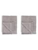 Blomus 2er-Set: Gästehandtücher "Frino" in Hellgrau - (L)30 x (B)50 cm